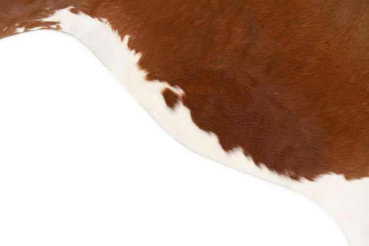 5' 9 x 6' 1 Cowhide Leather Square Rug