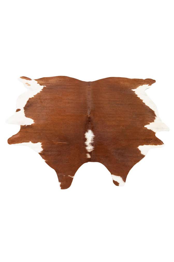6' x 6' 2 Cowhide Leather Square Rug