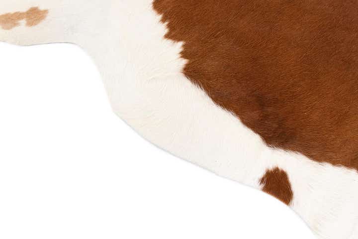 6' x 6' 2 Cowhide Leather Square Rug