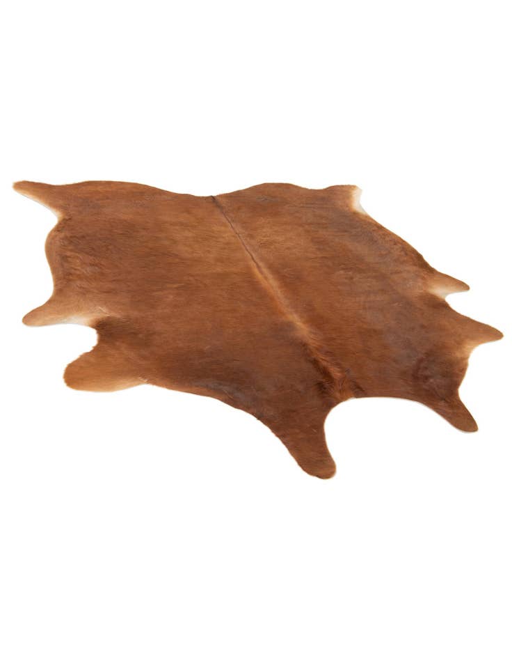 Detail image of 6' 3 x 6' 8 Cowhide Leather Square Rug