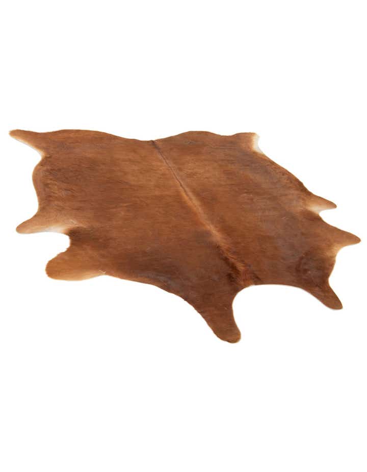 6' 3 x 6' 8 Cowhide Leather Square Rug
