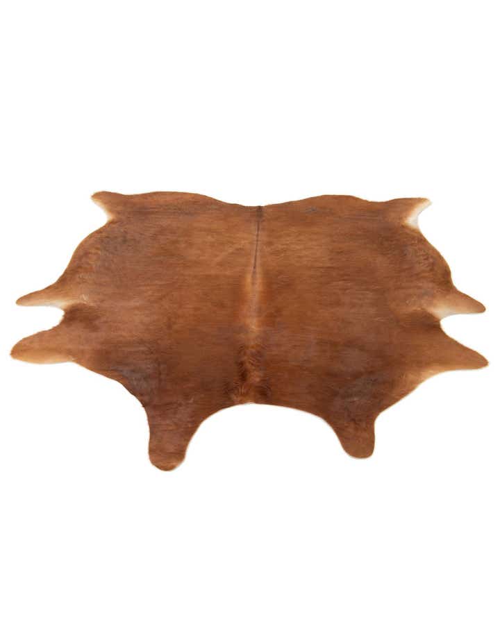 6' 3 x 6' 8 Cowhide Leather Square Rug