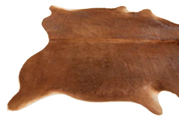 6' 3 x 6' 8 Cowhide Leather Square Rug