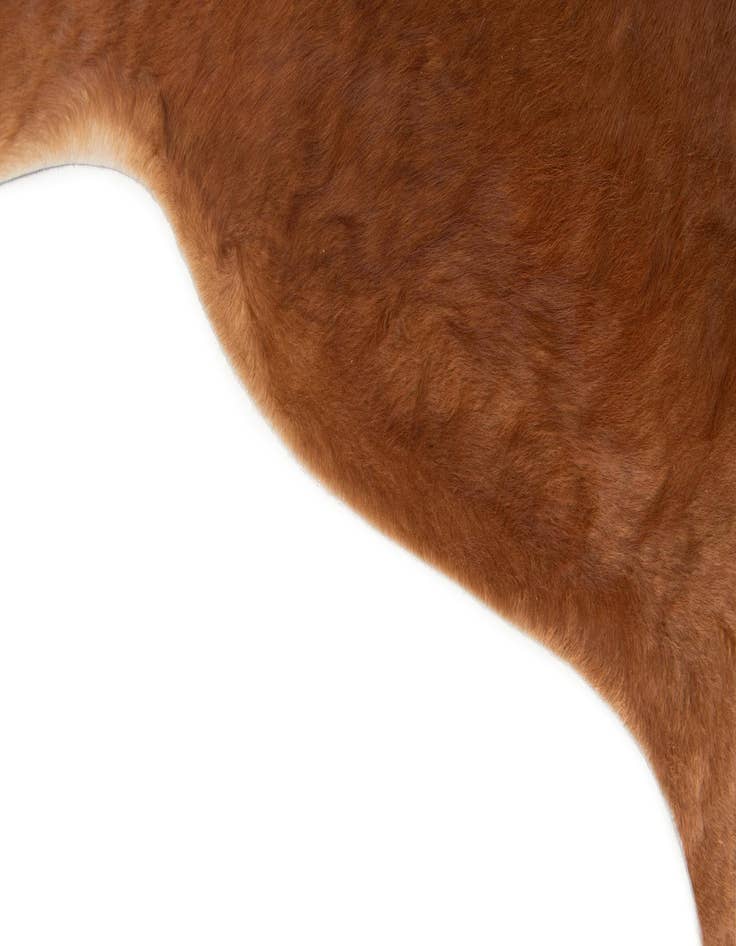 Detail image of 6' 3 x 6' 8 Cowhide Leather Square Rug