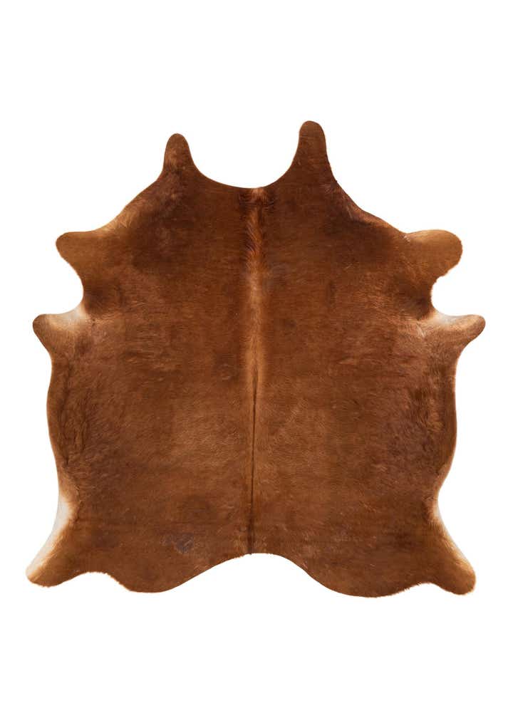 6' 3 x 6' 8 Cowhide Leather Square Rug