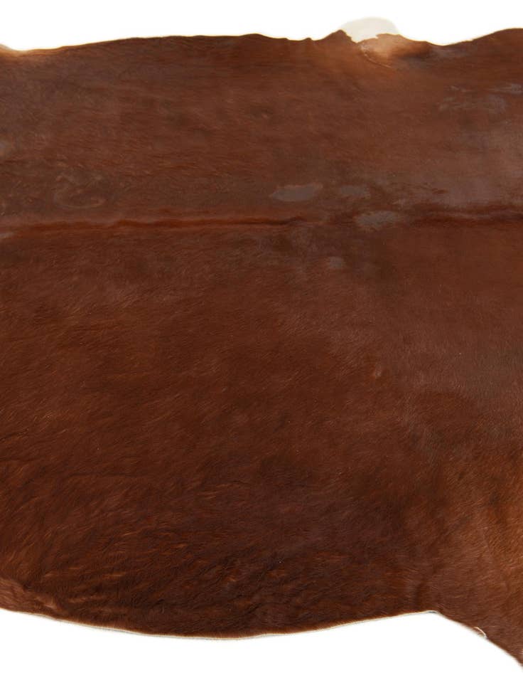 Detail image of 6' 6 x 6' 7 Cowhide Leather Square Rug