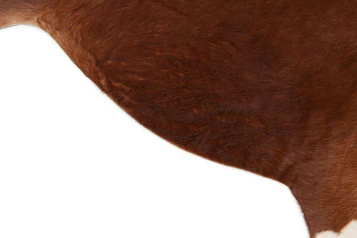 6' 6 x 6' 7 Cowhide Leather Square Rug