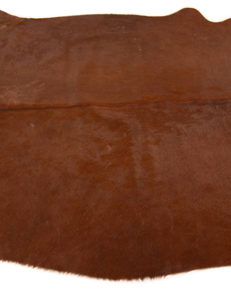 Detail image of 5' 1 x 5' 4 Cowhide Leather Square Rug