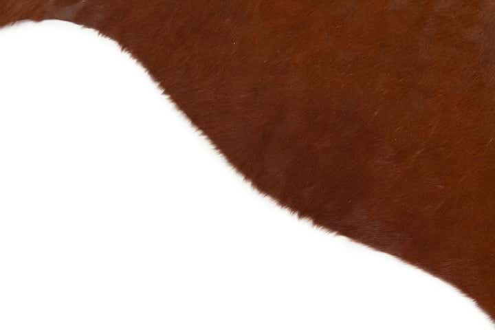 5' 1 x 5' 4 Cowhide Leather Square Rug