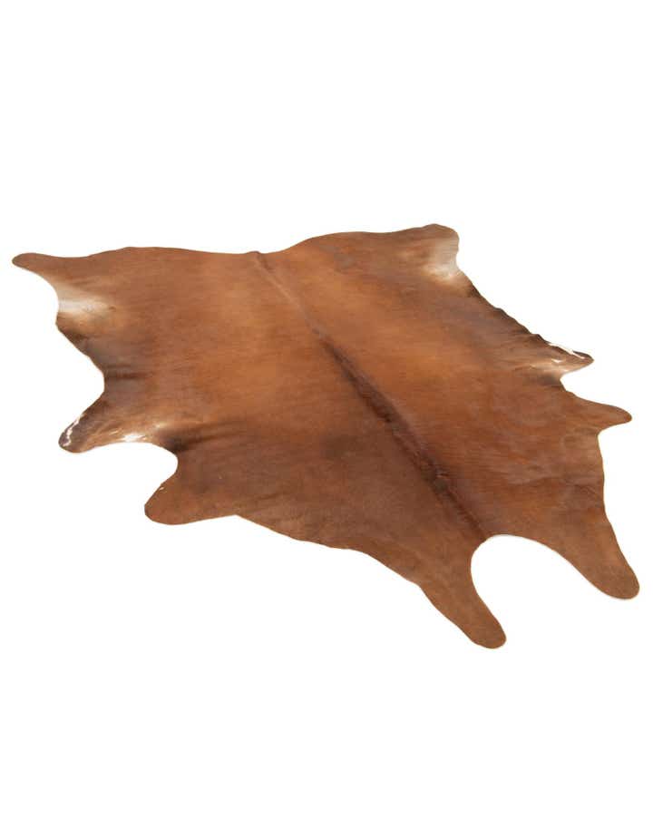 6' 4 x 6' 11 Cowhide Leather Square Rug