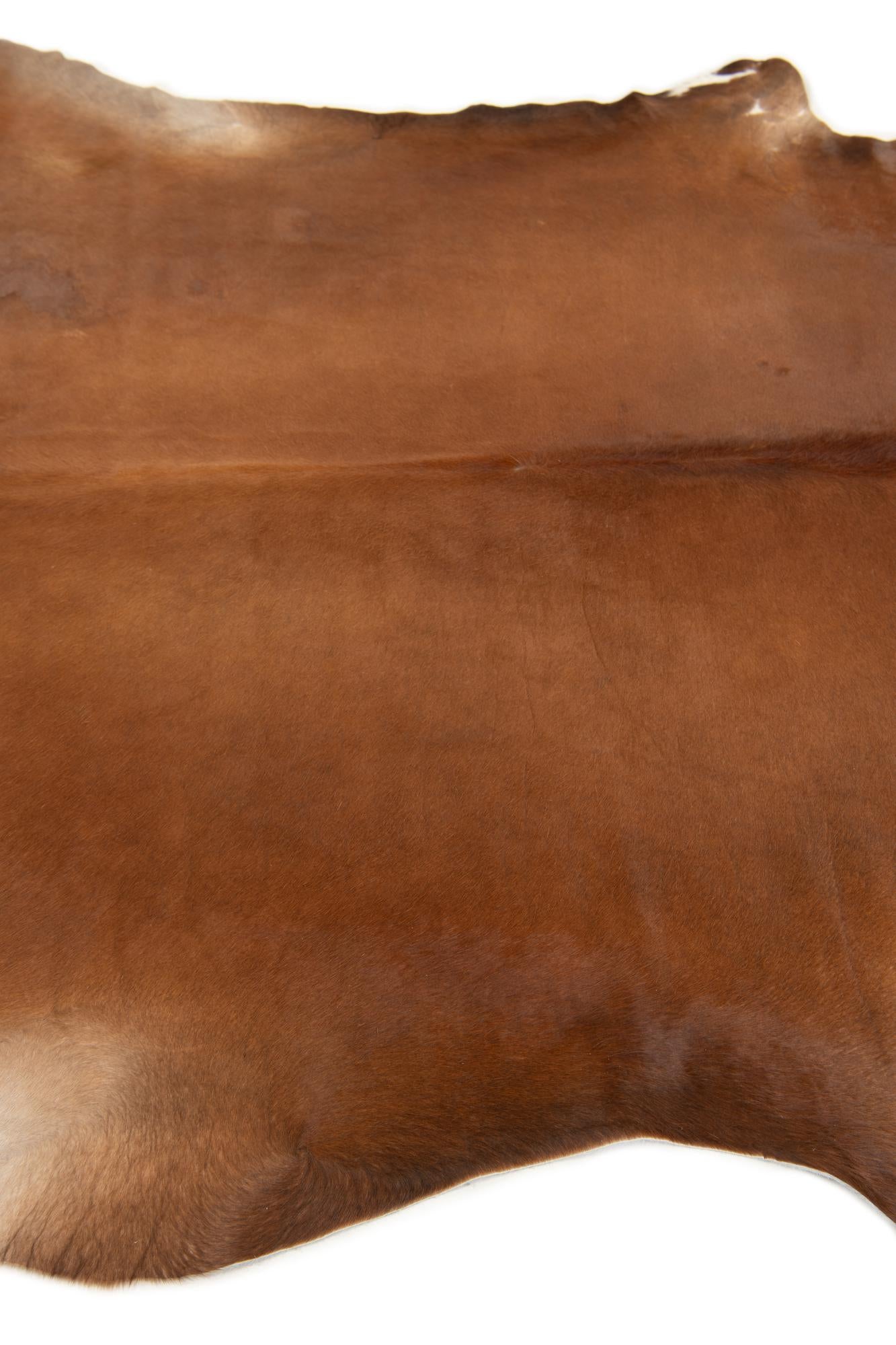 6' 4 x 6' 11 Cowhide Leather Square Rug