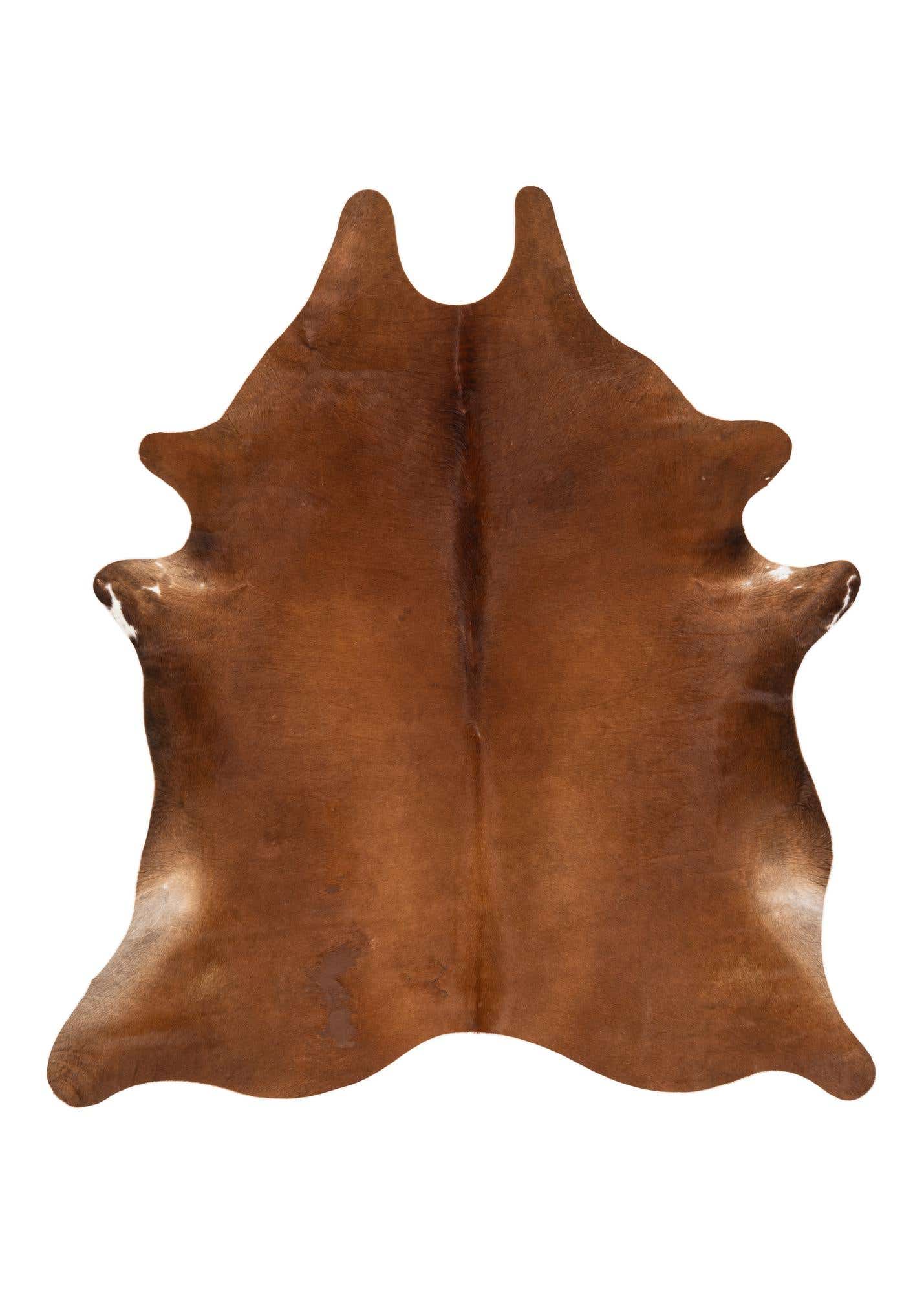 6' 4 x 6' 11 Cowhide Leather Square Rug