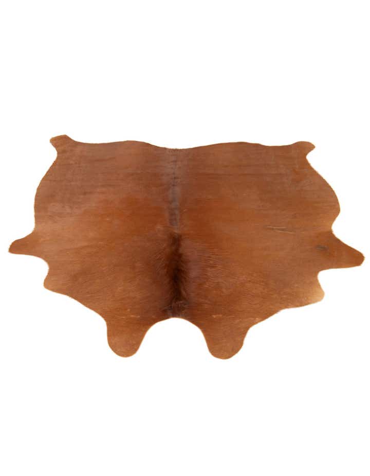 4' 11 x 4' 11 Cowhide Leather Square Rug