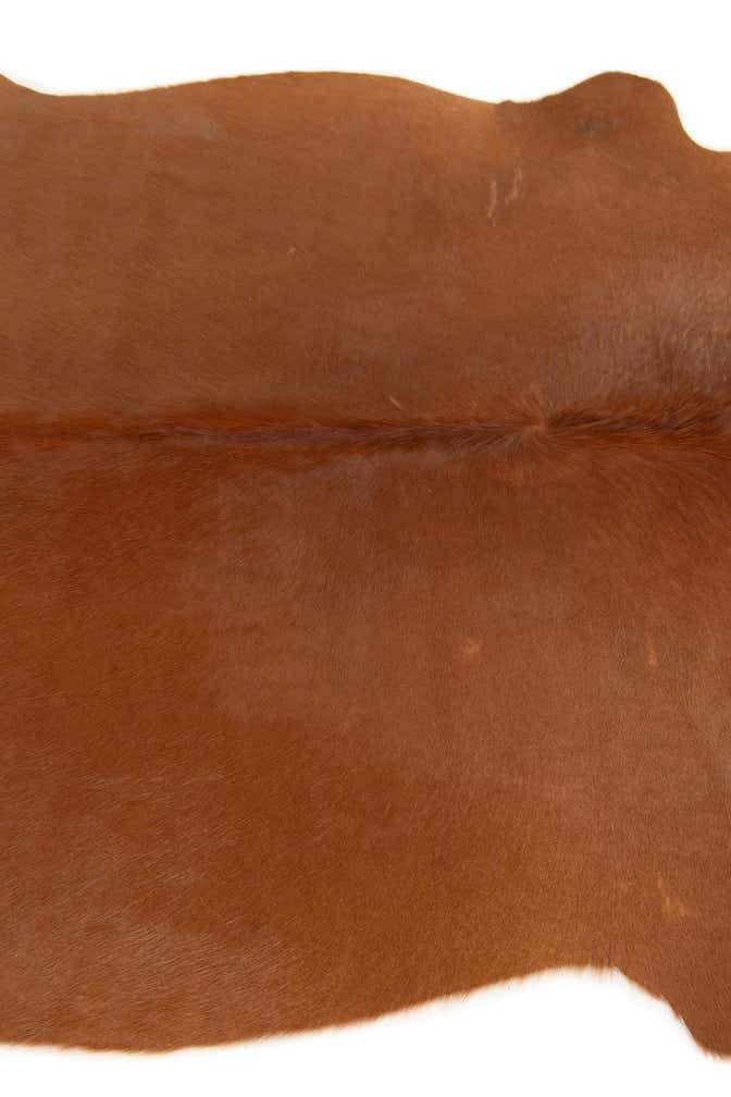 4' 11 x 4' 11 Cowhide Leather Square Rug