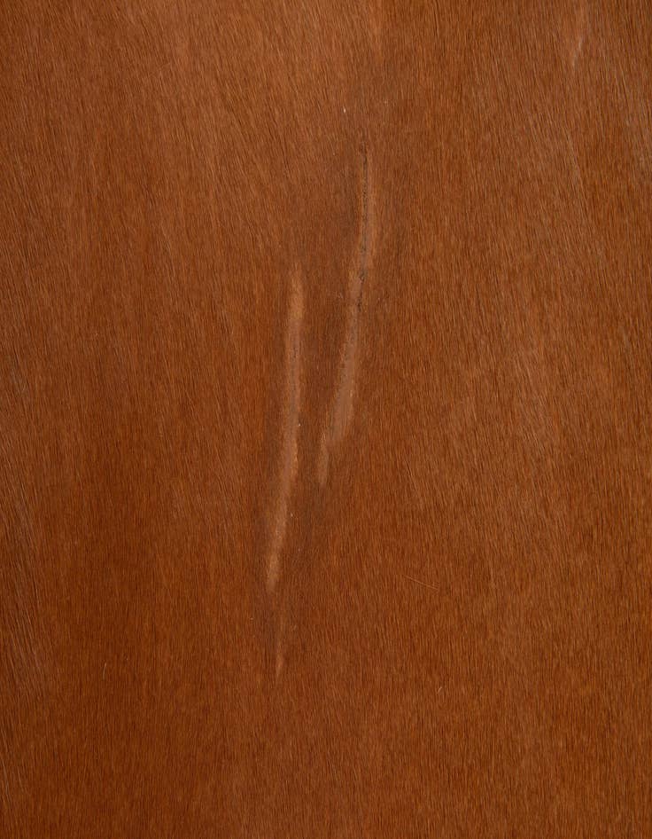 Detail image of 4' 11 x 4' 11 Cowhide Leather Square Rug