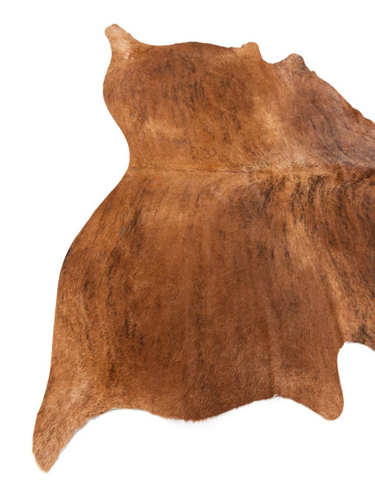 Detail image of 5' 10 x 6' 1 Cowhide Leather Square Rug