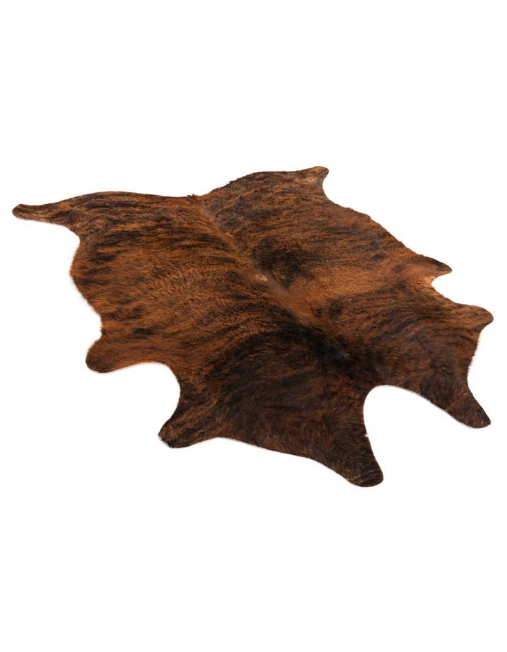 Detail image of 5' x 5' 6 Cowhide Leather Square Rug