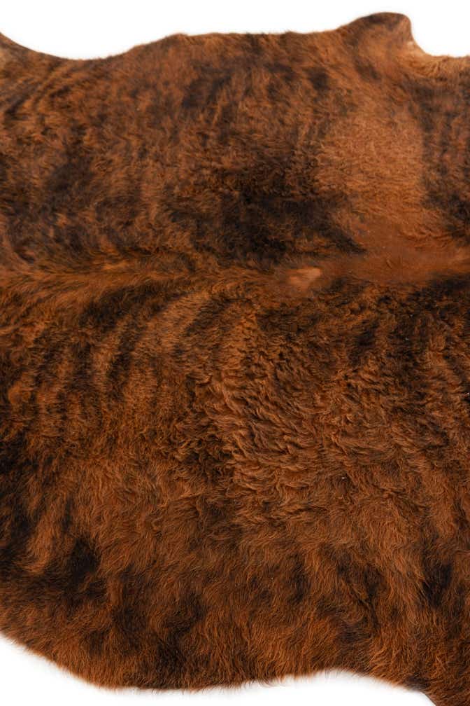 5' x 5' 6 Cowhide Leather Square Rug