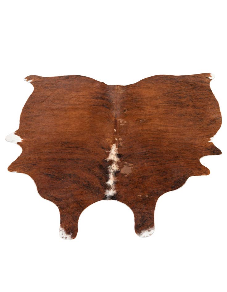 Detail image of 5' 4 x 5' 7 Cowhide Leather Square Rug