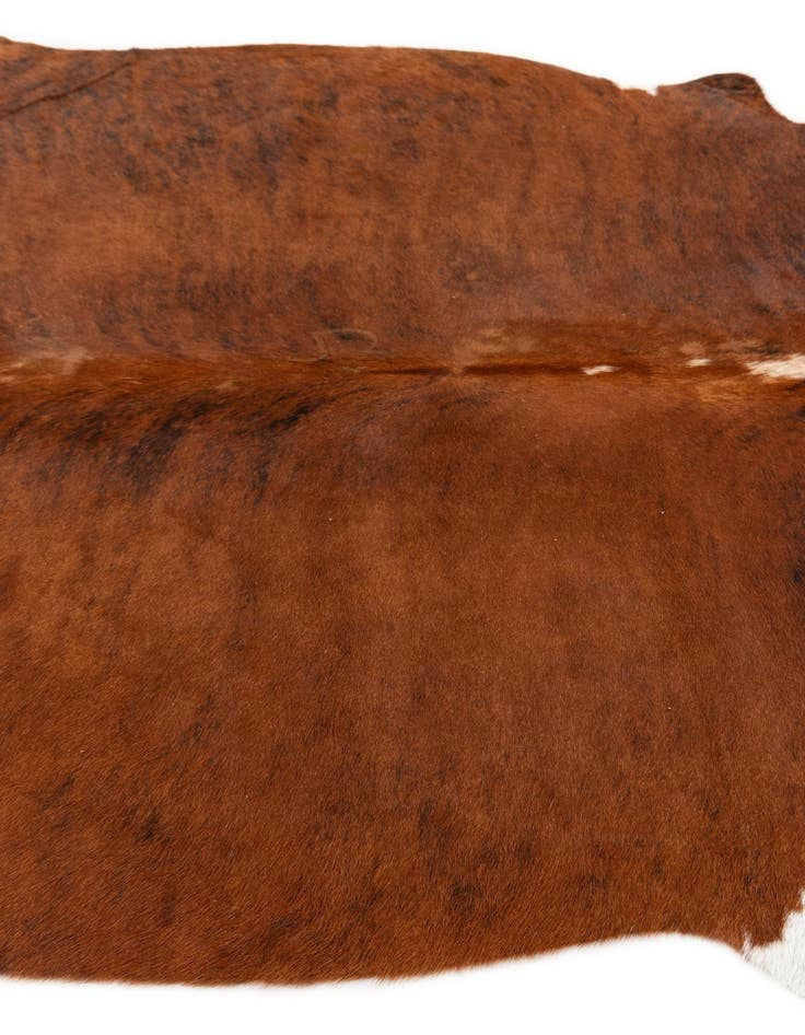 Detail image of 5' 4 x 5' 7 Cowhide Leather Square Rug