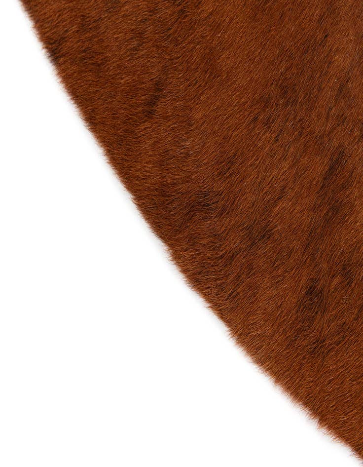 Detail image of 5' 4 x 5' 7 Cowhide Leather Square Rug