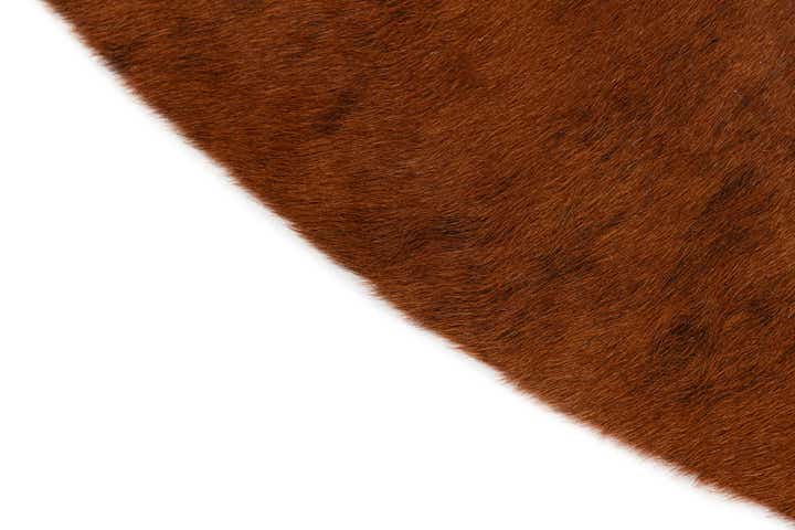 5' 4 x 5' 7 Cowhide Leather Square Rug