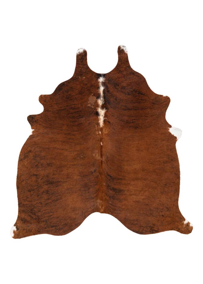 Detail image of 5' 4 x 5' 7 Cowhide Leather Square Rug