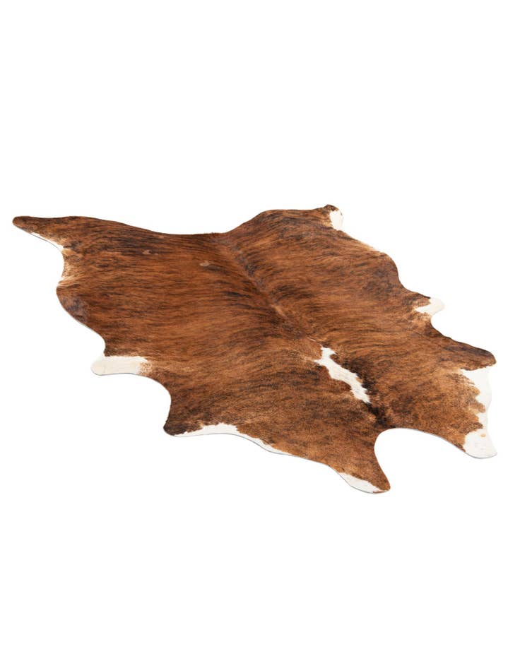 Detail image of 5' 3 x 5' 8 Cowhide Leather Square Rug