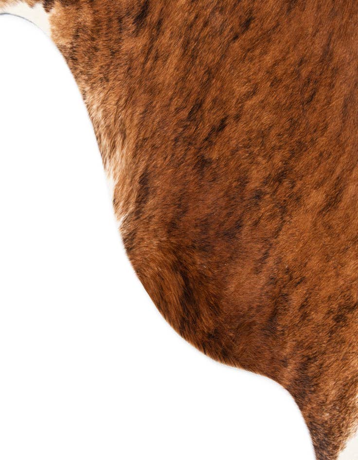 Detail image of 5' 3 x 5' 8 Cowhide Leather Square Rug