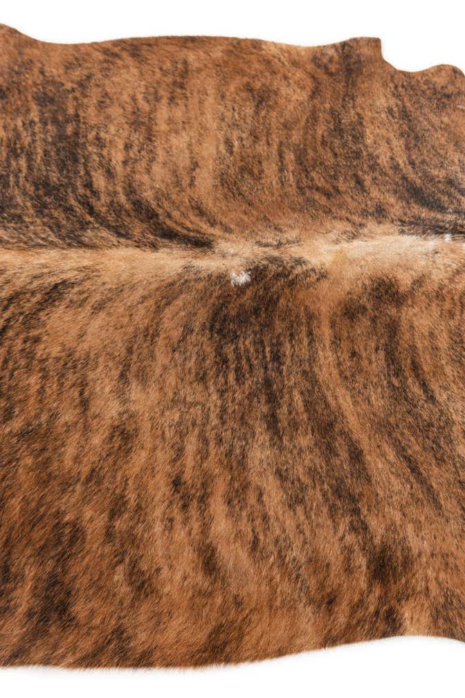 4' 10 x 5' 3 Cowhide Leather Square Rug