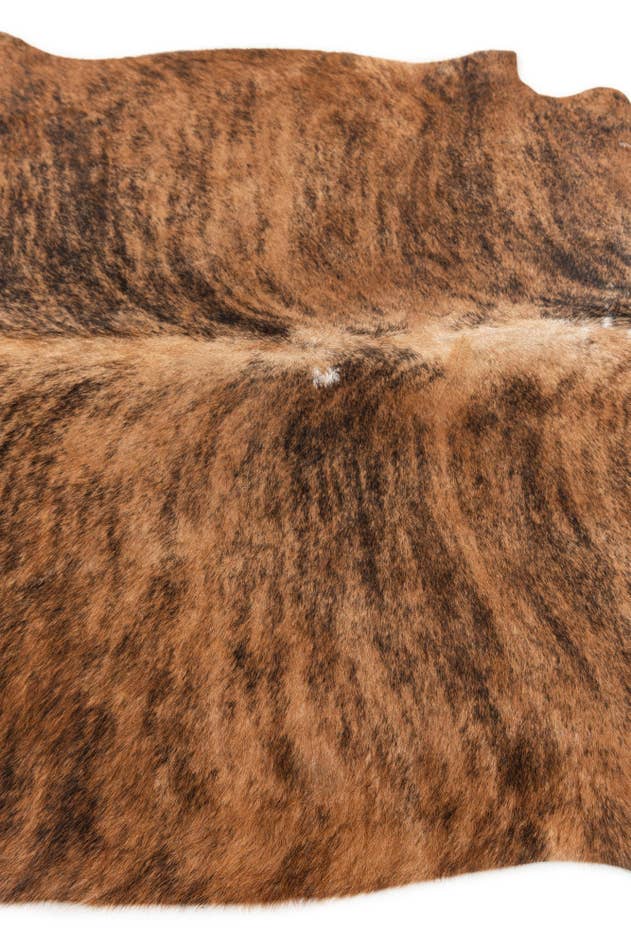Detail image of 4' 10 x 5' 3 Cowhide Leather Square Rug