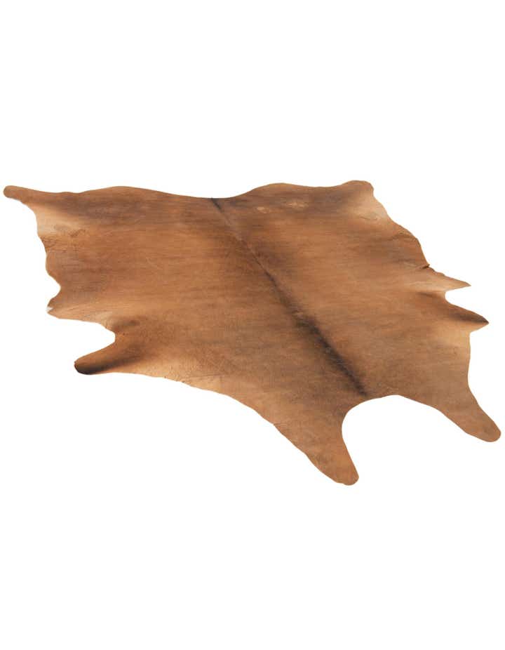 6' 5 x 6' 8 Cowhide Leather Square Rug