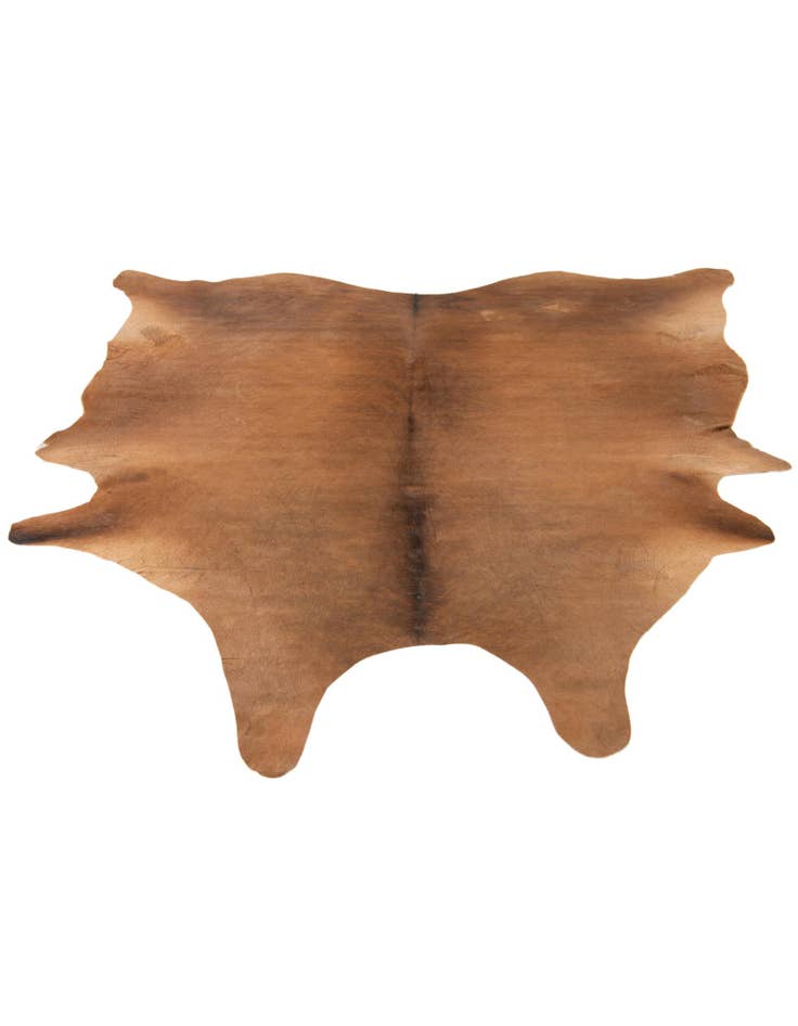Detail image of 6' 5 x 6' 8 Cowhide Leather Square Rug