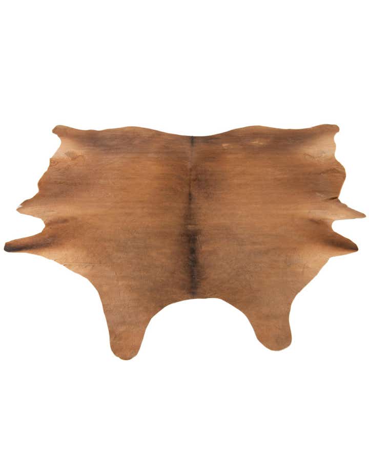 6' 5 x 6' 8 Cowhide Leather Square Rug