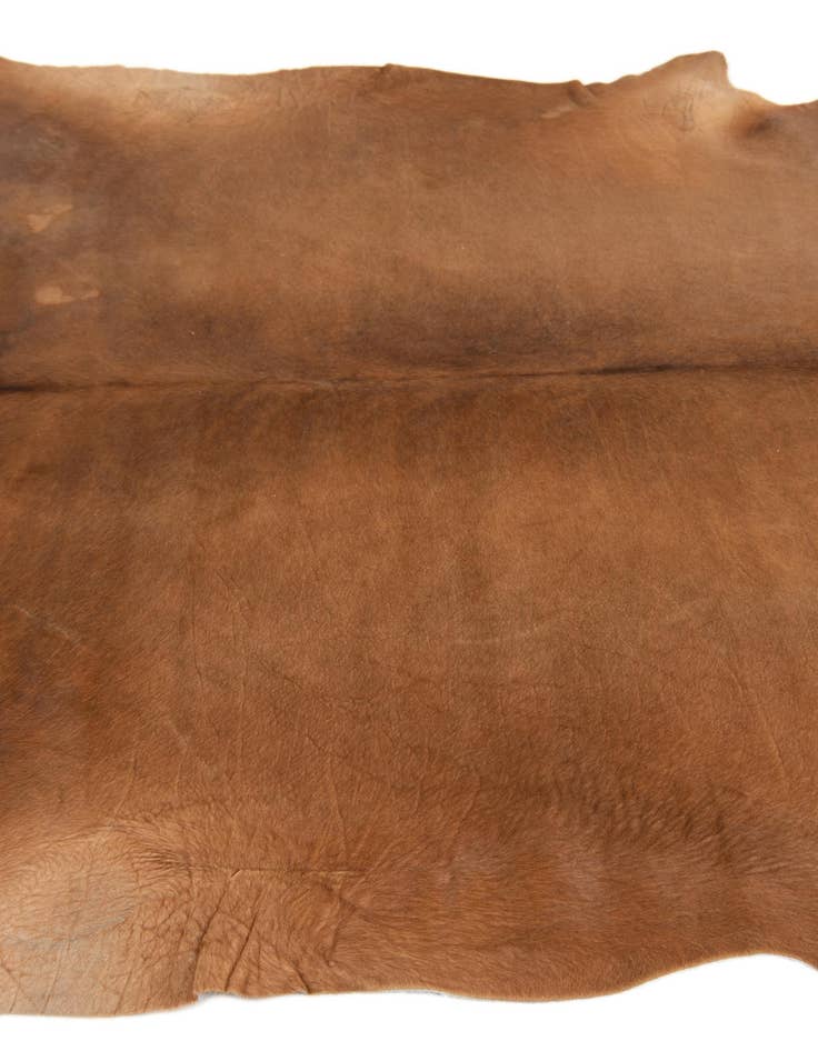 Detail image of 6' 5 x 6' 8 Cowhide Leather Square Rug