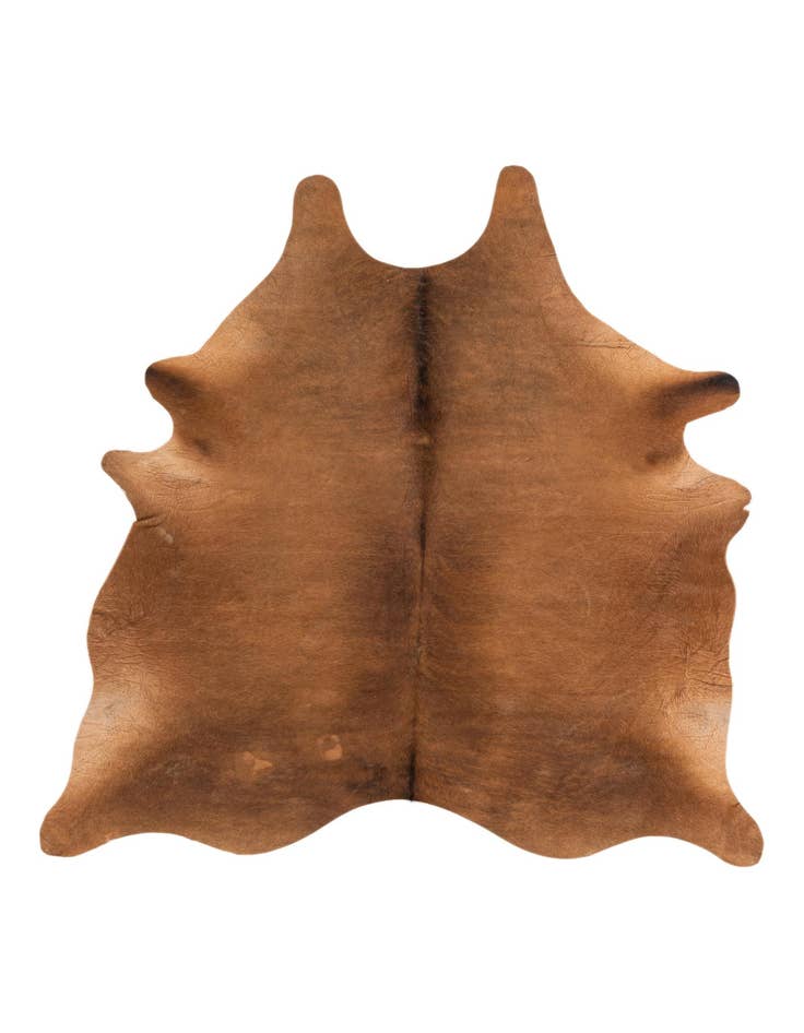 Detail image of 6' 5 x 6' 8 Cowhide Leather Square Rug