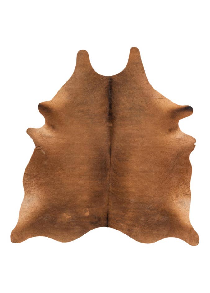 Detail image of 6' 5 x 6' 8 Cowhide Leather Square Rug