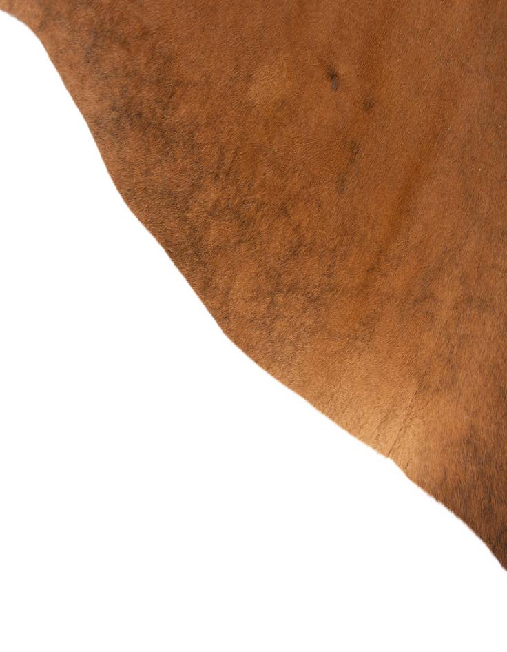 Detail image of 5' 2 x 5' 3 Cowhide Leather Square Rug