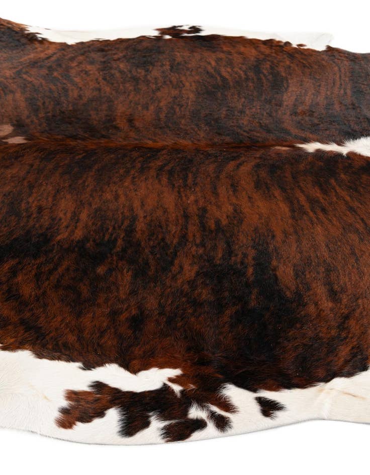 Detail image of 6' 7 x 7' 2 Cowhide Leather Square Rug