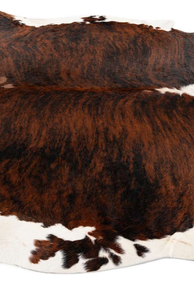 6' 7 x 7' 2 Cowhide Leather Square Rug