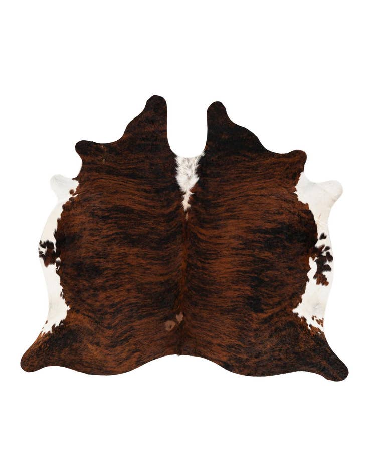 Detail image of 6' 7 x 7' 2 Cowhide Leather Square Rug