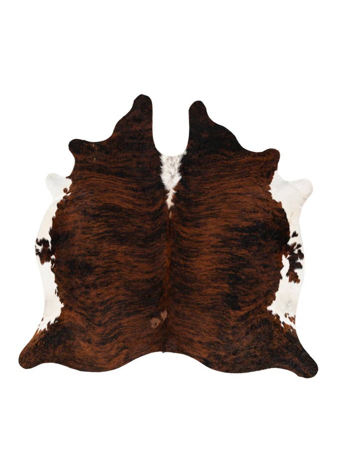 Detail image of 6' 7 x 7' 2 Cowhide Leather Square Rug