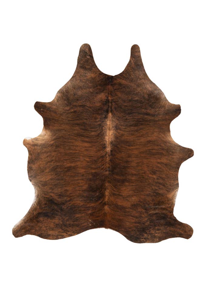 Detail image of 5' 8 x 6' 2 Cowhide Leather Square Rug
