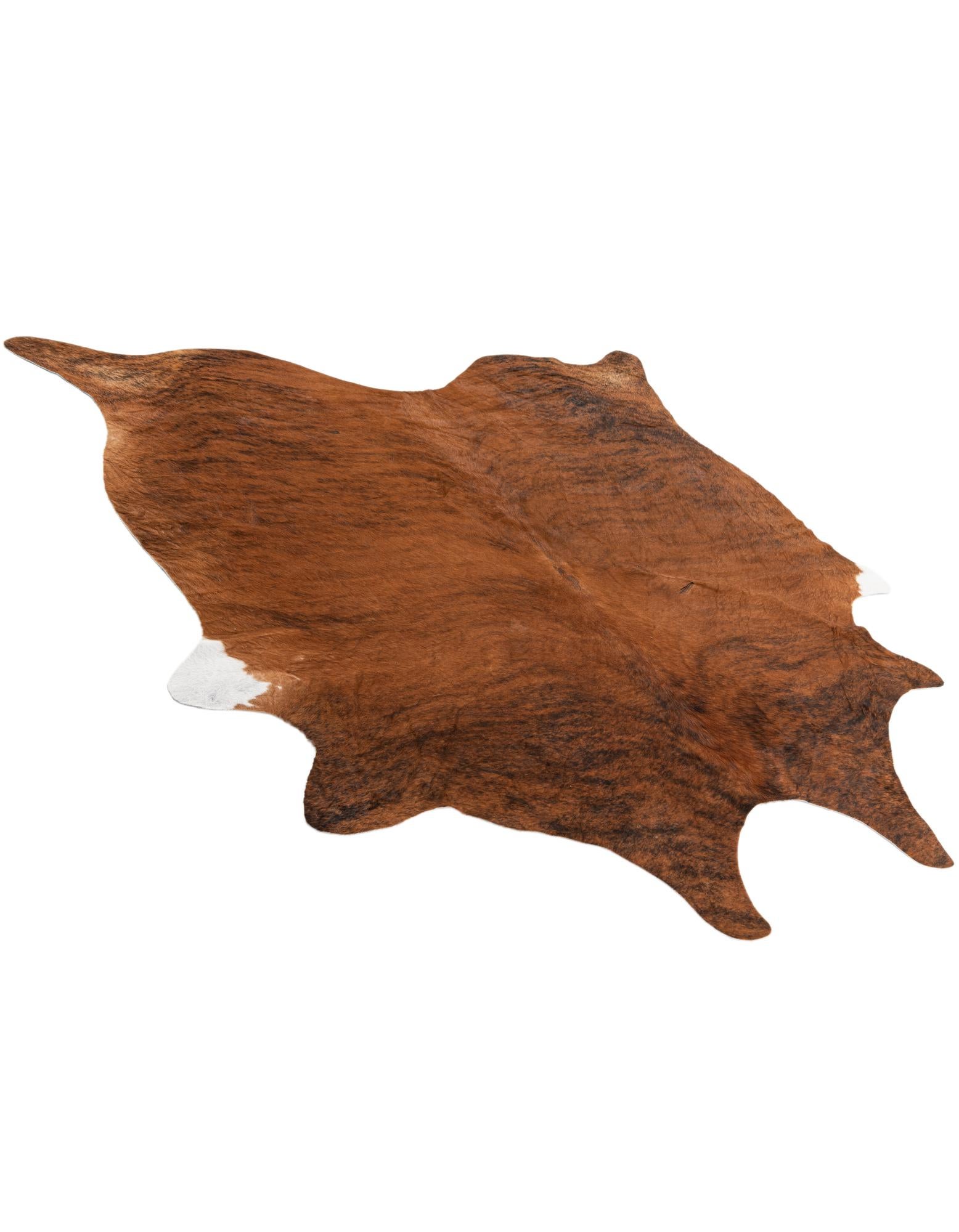 6' 1 x 6' 3 Cowhide Leather Square Rug