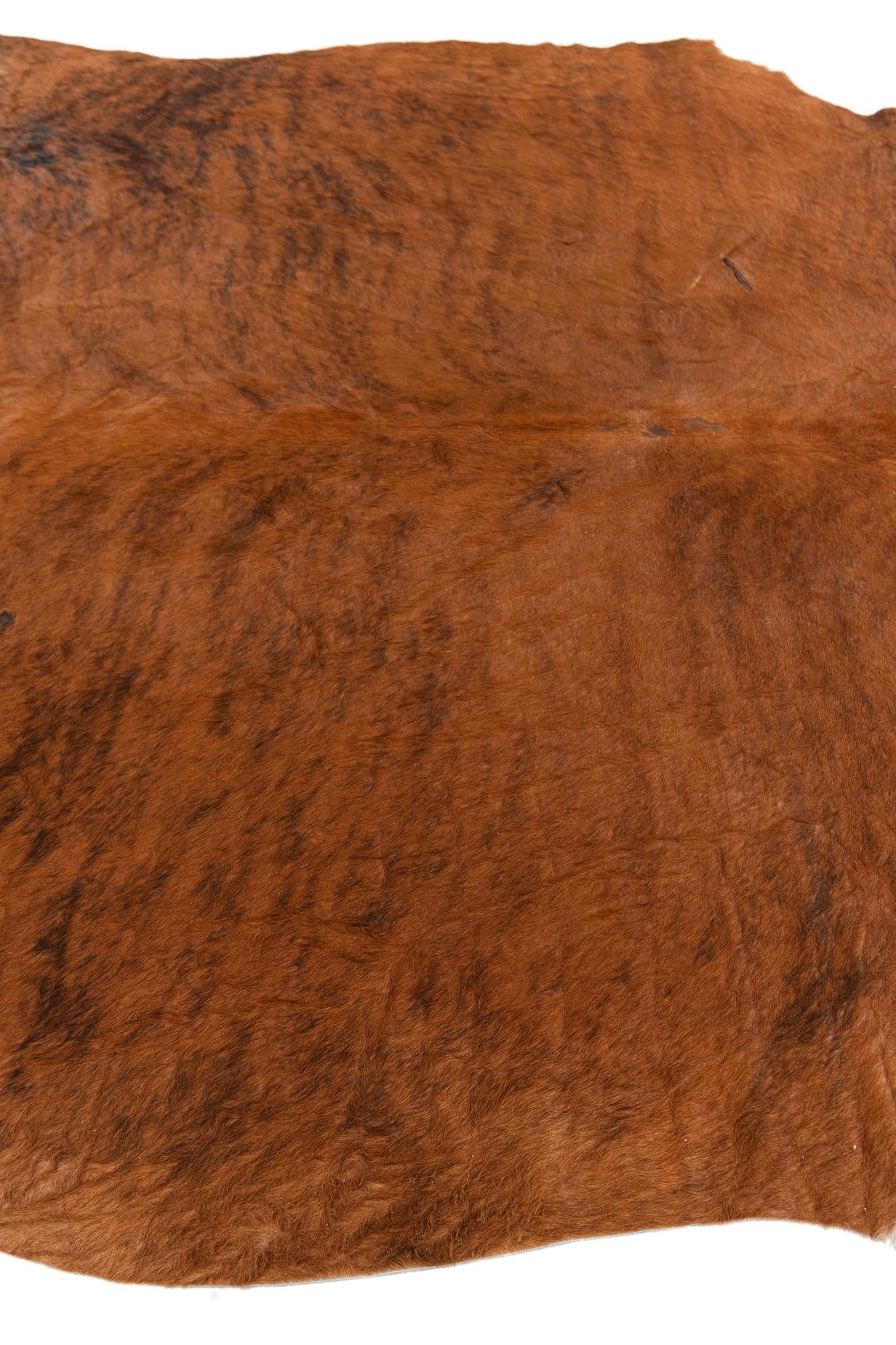 6' 1 x 6' 3 Cowhide Leather Square Rug