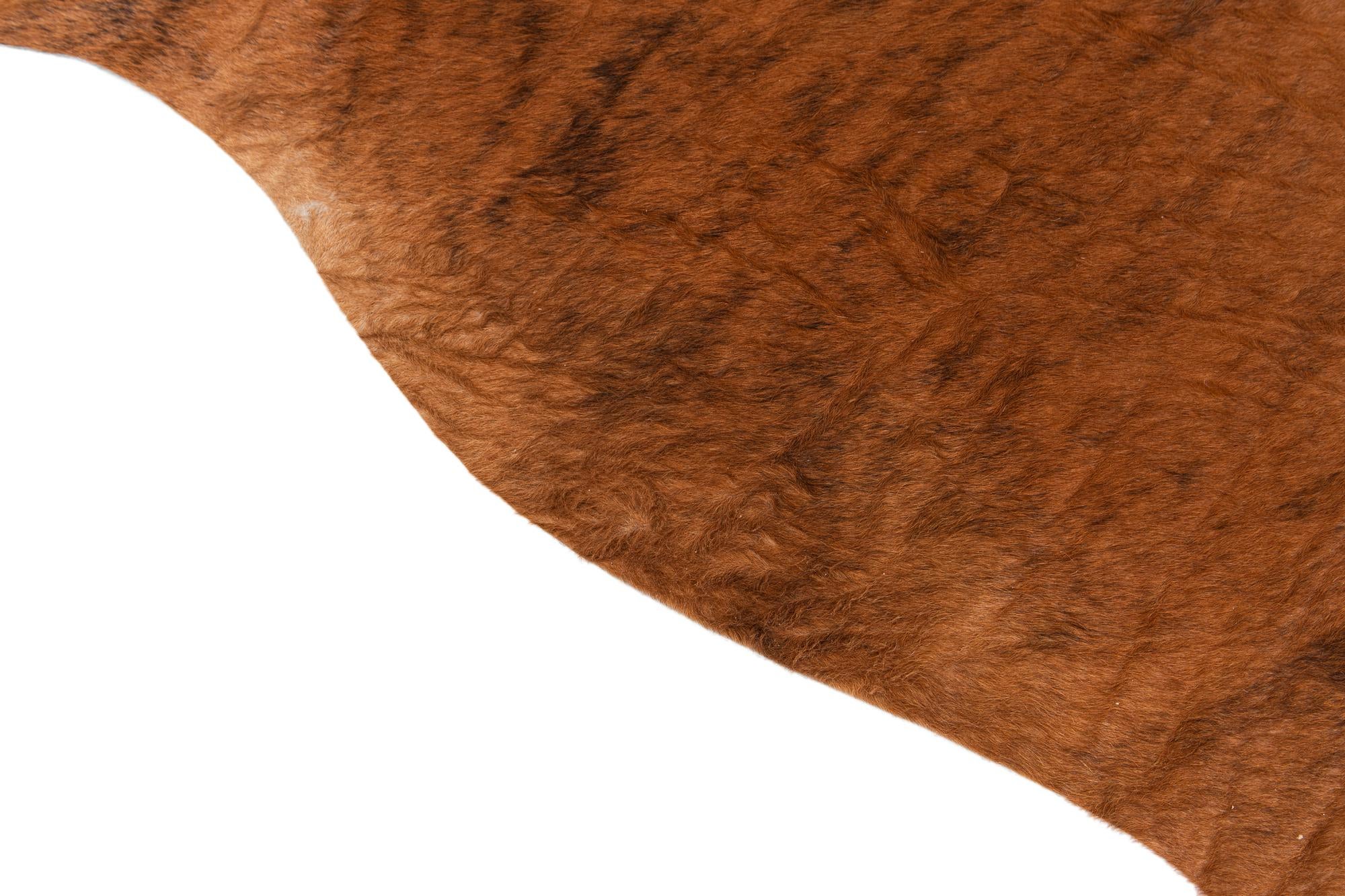 6' 1 x 6' 3 Cowhide Leather Square Rug
