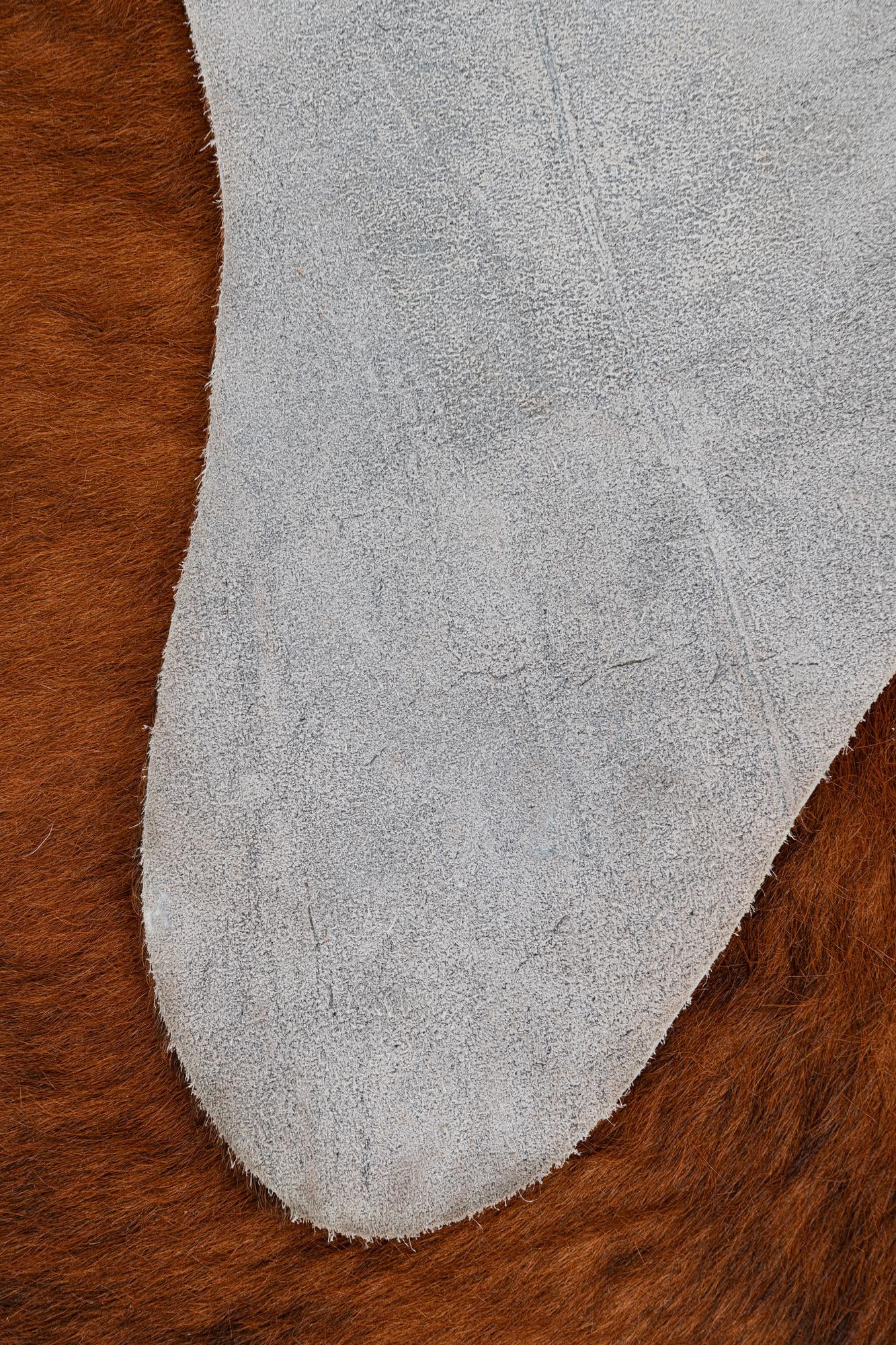 6' 1 x 6' 3 Cowhide Leather Square Rug