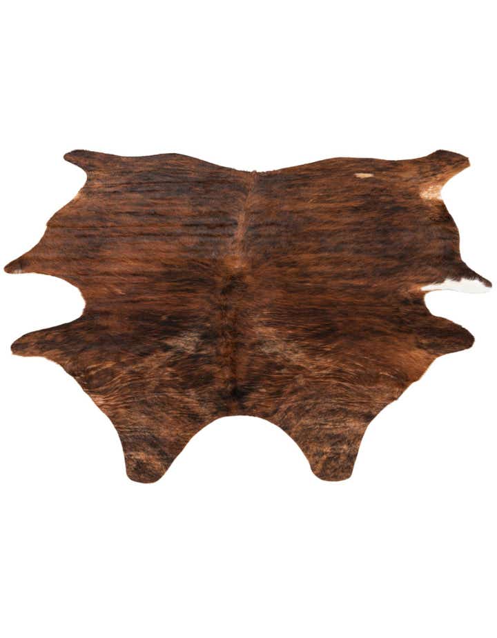 5' 8 x 5' 10 Cowhide Leather Square Rug