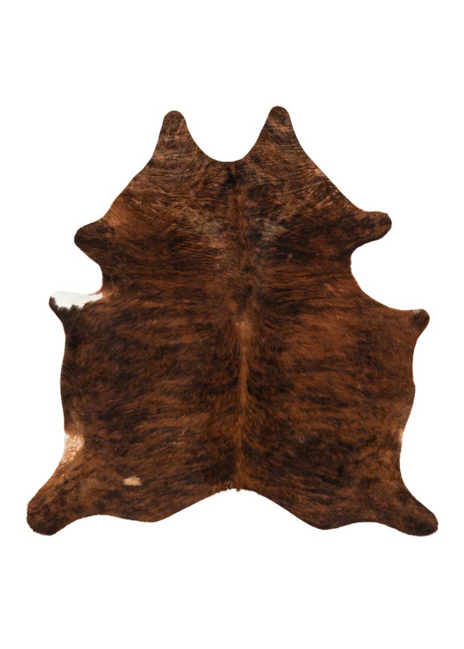 Detail image of 5' 8 x 5' 10 Cowhide Leather Square Rug
