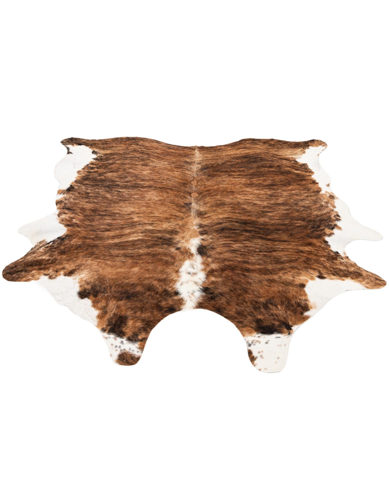 7' 5 x 7' 11 Cowhide Leather Square Rug